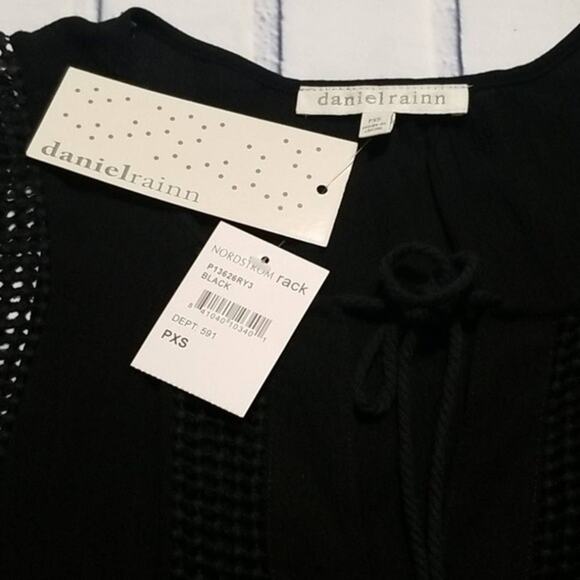 NWT Daniel Rainn Black Boho Blouse - Picture 5 of 9